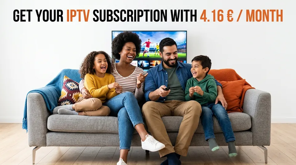 Une famille réunie devant la télévision